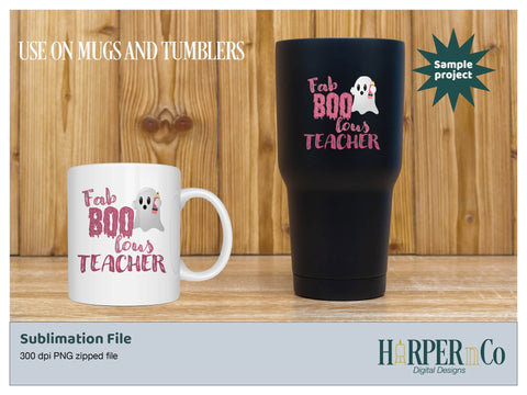 Fab Boo lous teacher SVG PNG Cut EPS File SVG HarperNCo 