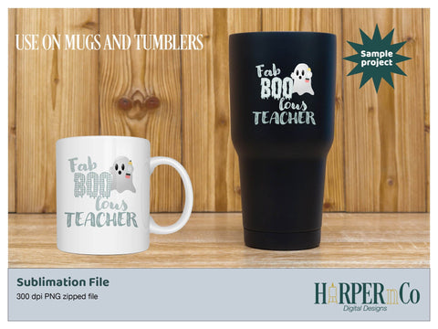 Fab Boo lous teacher SVG PNG Cut EPS File SVG HarperNCo 
