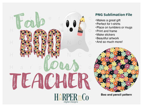 Fab Boo lous teacher SVG PNG Cut EPS File SVG HarperNCo 