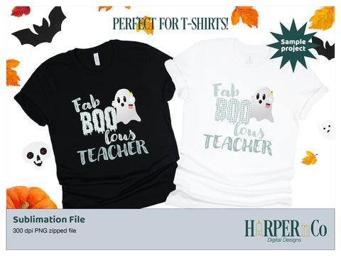 Fab Boo lous teacher SVG PNG Cut EPS File SVG HarperNCo 