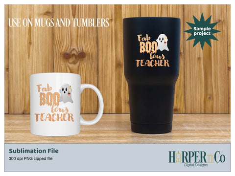 Fab Boo lous teacher SVG PNG Cut EPS File SVG HarperNCo 