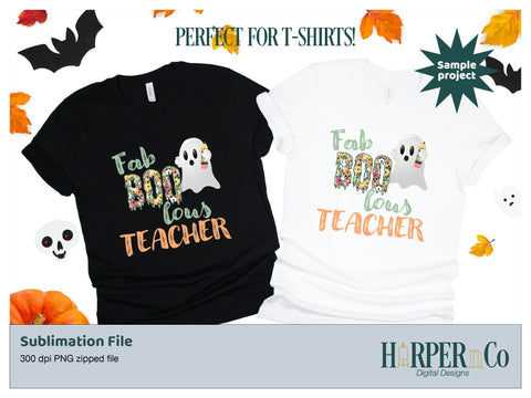 Fab Boo lous teacher SVG PNG Cut EPS File SVG HarperNCo 