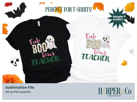Fab Boo lous teacher SVG PNG Cut EPS File SVG HarperNCo 