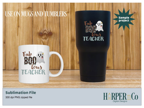 Fab Boo lous teacher SVG PNG Cut EPS File SVG HarperNCo 