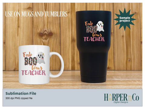 Fab Boo lous teacher SVG PNG Cut EPS File SVG HarperNCo 