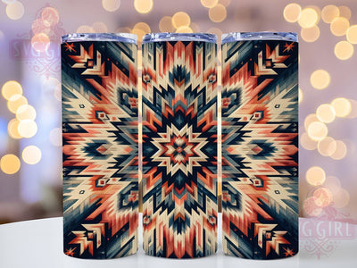 Faded Southwestern Pattern Tumbler, Pattern Tumbler, Rustic 20oz Wrap, Sublimation Design, Stylish Gift Idea, Tribal Pattern Wrap, Desert Western Tumbler Sublimation SvggirlplusArt 