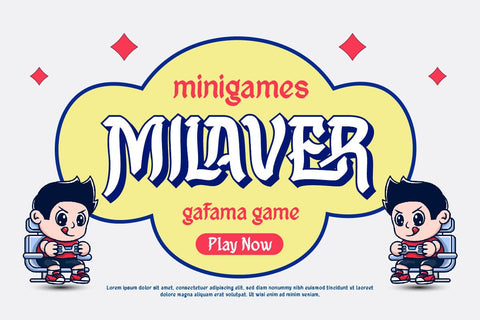 Fael Maoof - Display Font Font twinletter 