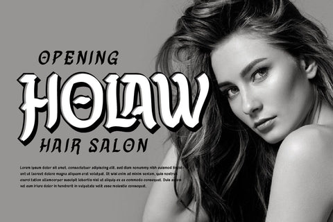 Fael Maoof - Display Font Font twinletter 