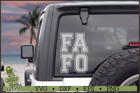 FAFO SVG File V2 SVG Crunchy Pickle 