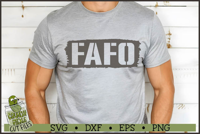 FAFO SVG File V3 SVG Crunchy Pickle 