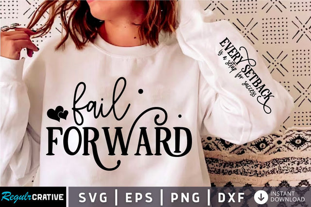 Fail Forward Sleeve SVG Design SVG Regulrcrative 