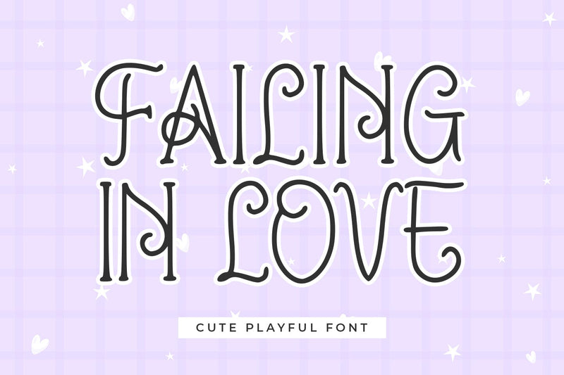 Failing in Love Font Abo Daniel Studio 