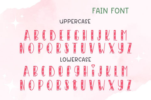 Fain - Cute Decorative Font Font AnningArts Design 
