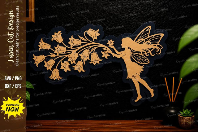 Fairy Blossom Branch Laser Cut Svg Design SVG Regulrcrative 
