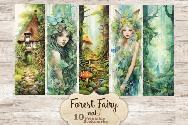 Fairy Bookmarks | Forest Printable SVG GlamArtZhanna 