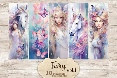 Fairy Bookmarks | Print And Cut Set SVG GlamArtZhanna 