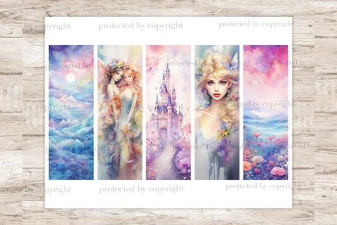 Fairy Bookmarks | Print And Cut Set SVG GlamArtZhanna 