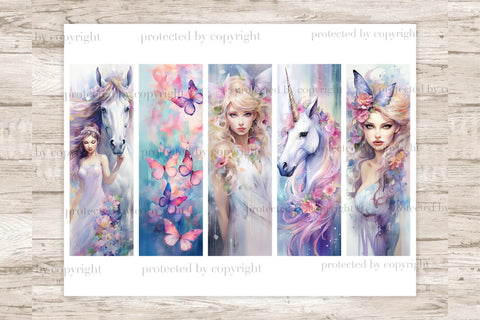 Fairy Bookmarks | Print And Cut Set SVG GlamArtZhanna 