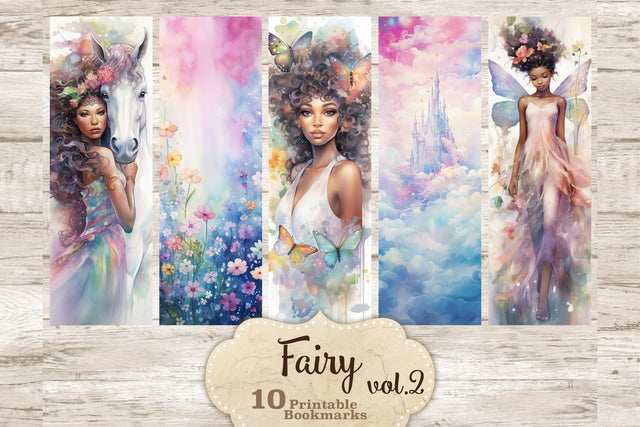 Fairy Bookmarks Printable | Bookmarks Sublimation Bundle SVG GlamArtZhanna 