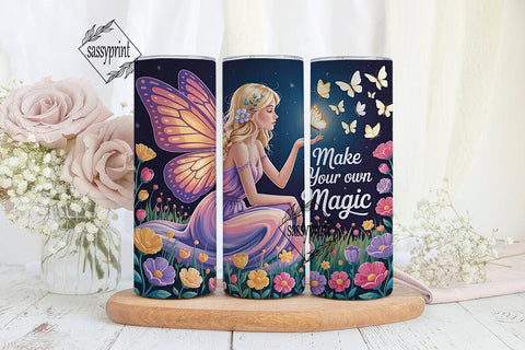 Fairy Butterfly Magic Tumbler Wrap Sublimation sassyprint 