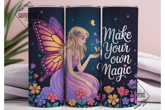 Fairy Butterfly Magic Tumbler Wrap Sublimation sassyprint 