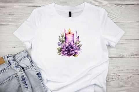 Fairy Candle Flower Watercolor Clipart Bundle Sublimation Designangry 