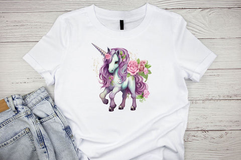 Fairy Cute Unicorn Sublimation Clipart Bundle Sublimation Designangry 