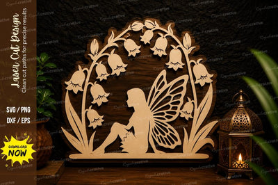 Fairy Floral Arch Laser Cut Svg Design SVG Regulrcrative 