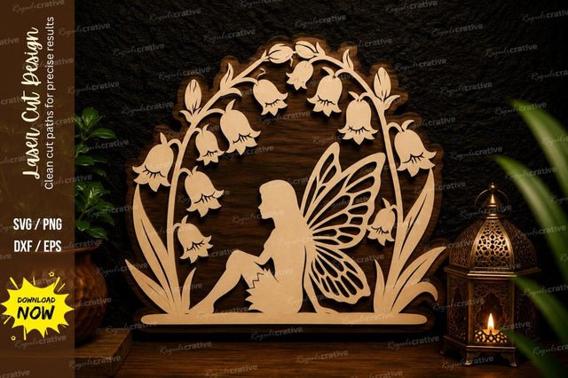 Fairy Floral Arch Laser Cut Svg Design SVG Regulrcrative 