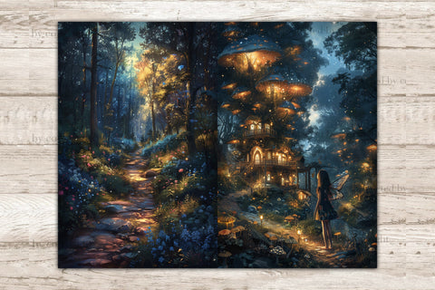 Fairy Forest Junk Journal Page | Fantasy Printable Paper SVG GlamArtZhanna 
