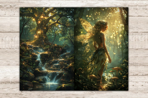 Fairy Forest Junk Journal Page | Fantasy Printable Paper SVG GlamArtZhanna 