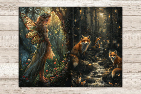 Fairy Forest Junk Journal Page | Fantasy Printable Paper SVG GlamArtZhanna 