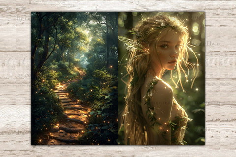 Fairy Forest Junk Journal Page | Fantasy Printable Paper SVG GlamArtZhanna 