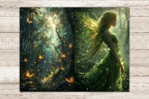 Fairy Forest Junk Journal Page | Fantasy Printable Paper SVG GlamArtZhanna 