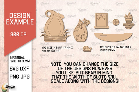 Fairy Garden Door Laser Cut. Wooden Fairy Door SVG SVG Evgenyia Guschina 