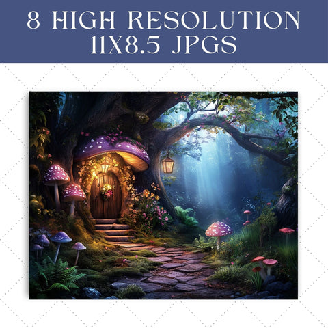 Fairy Garden Junk Journal Paper | Printable Pages SVG Paige Cole Studio 