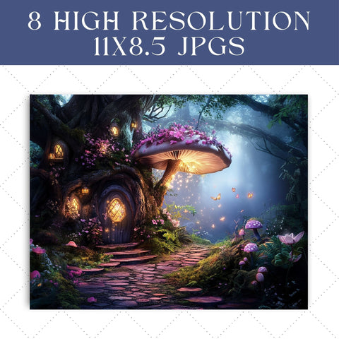 Fairy Garden Junk Journal Paper | Printable Pages SVG Paige Cole Studio 