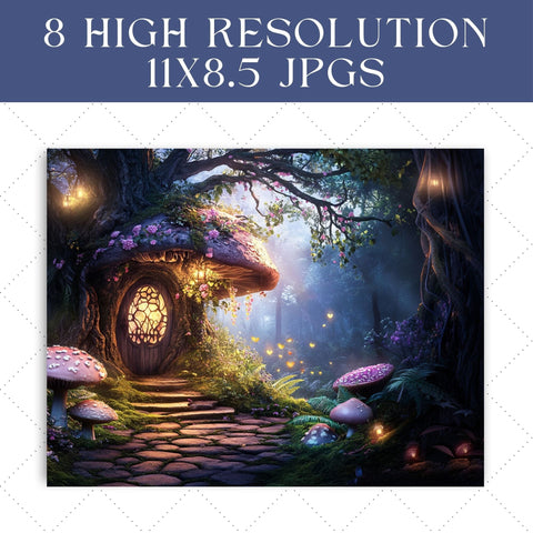 Fairy Garden Junk Journal Paper | Printable Pages SVG Paige Cole Studio 