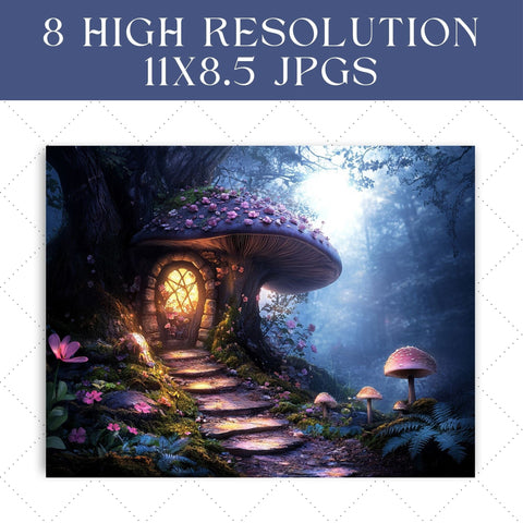 Fairy Garden Junk Journal Paper | Printable Pages SVG Paige Cole Studio 