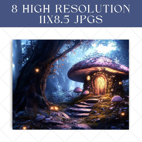 Fairy Garden Junk Journal Paper | Printable Pages SVG Paige Cole Studio 