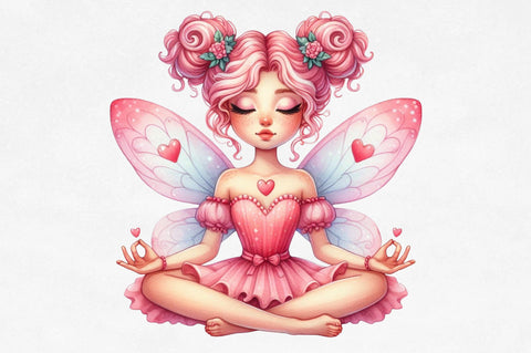 Fairy Garden Watercolor Clipart Sublimation SVGista 