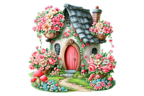 Fairy House PNG Clipart Sublimation SVGArt 