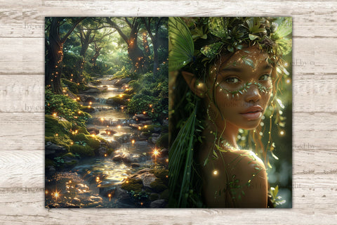Fairy Junk Journal Paper | Forest Collage Sheet SVG GlamArtZhanna 