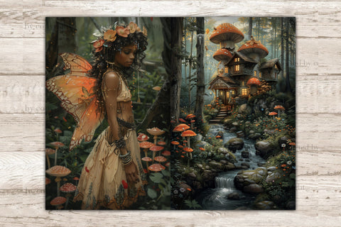 Fairy Junk Journal Paper | Forest Collage Sheet SVG GlamArtZhanna 