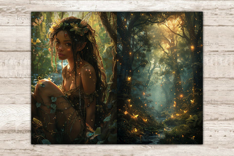 Fairy Junk Journal Paper | Forest Collage Sheet SVG GlamArtZhanna 
