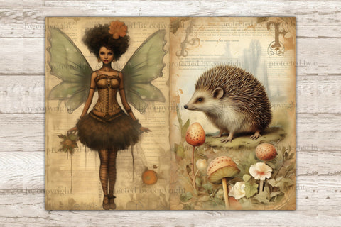 Fairy Junk Journal Paper | Vintage Collage Sheet Set SVG GlamArtZhanna 