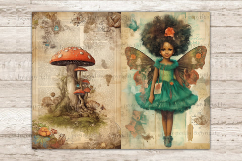 Fairy Junk Journal Paper | Vintage Collage Sheet Set SVG GlamArtZhanna 