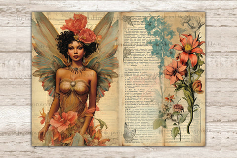 Fairy Junk Journal Paper | Vintage Collage Sheet Set SVG GlamArtZhanna 