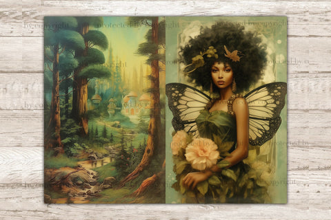 Fairy Junk Journal Paper | Vintage Collage Sheet Set SVG GlamArtZhanna 