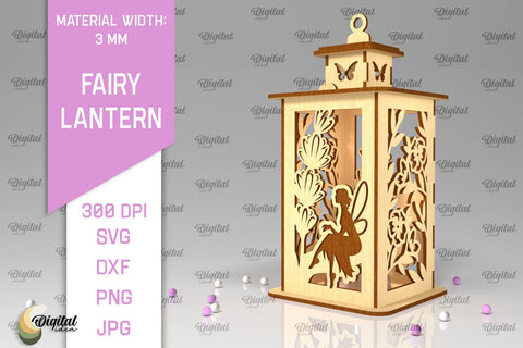 Fairy Lantern Laser Cut. Fairy Fairies SVG. Fantasy Design SVG Evgenyia Guschina 